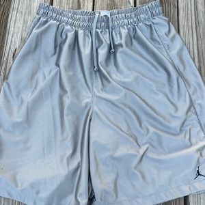 Nike Air Jordan mens silver/navy blue basketball shorts size 3XL